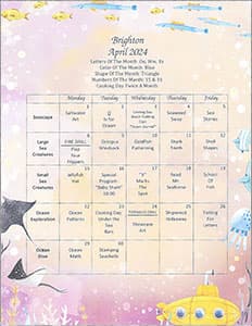 Brighton Activity Calendar April 2024